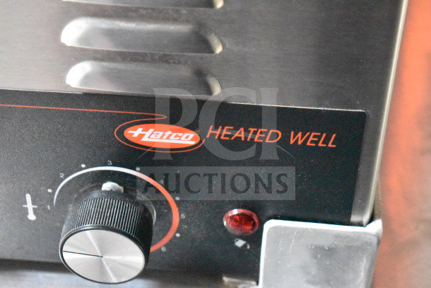 Hatco Heated Well control panel with temperature dial and indicator light. Features model branding and settings.