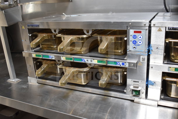 Cooking trailer with Winston CVap Holding tray setup, showing digital controls and stainless steel finish, part of a 2021 Texino unit.