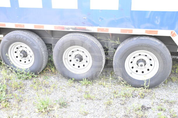 Rock Solid Cargo food trailer shell, 8.5'x28', with triple axle. Includes CaptiveAire grease hood. Ready for customization.