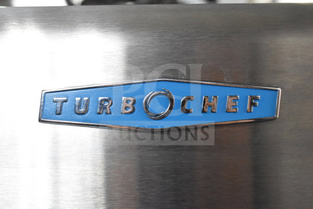 Turbochef HCW2620 stainless steel commercial conveyor oven logo.