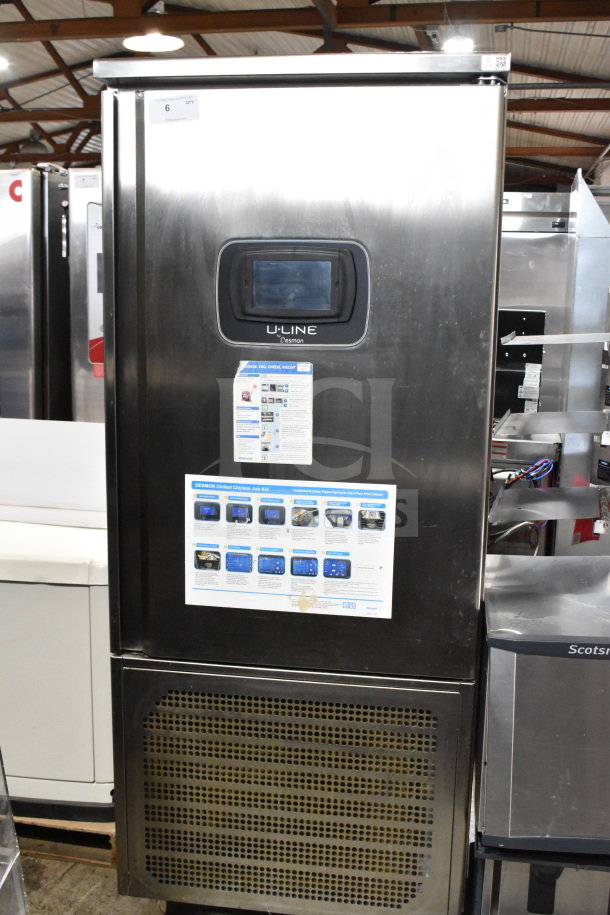 2022 Desmon GBF-15+ETL blast chiller, stainless steel, with 4 probes, on commercial casters, 220V, 3-phase.