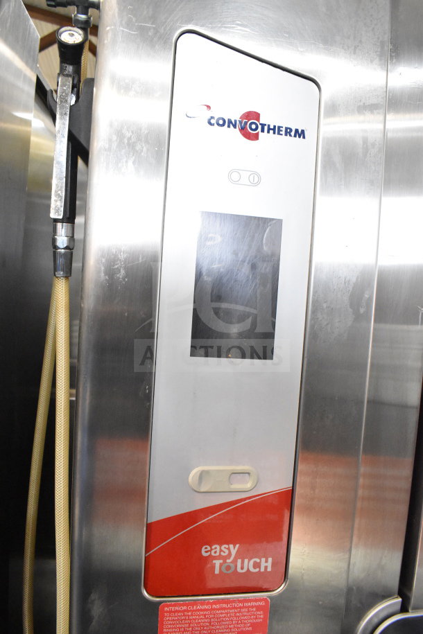 Convotherm CGS-20.20 propane combi oven, stainless steel, easyTouch control panel, 239,000 BTU, includes roll-in rack.