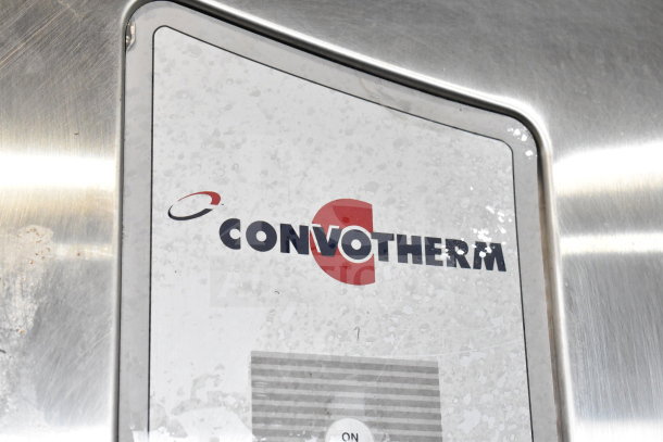 Convotherm OGB-20.20 logo on the stainless steel exterior of a commercial combi oven.