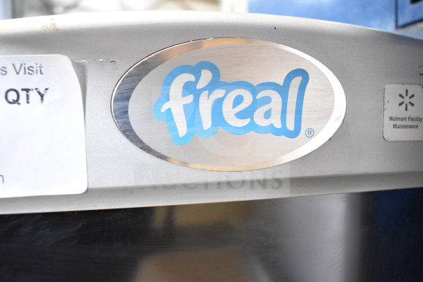 F'real FRLB4 metal commercial milkshake mixer, 115V, 1 phase. Tested, screen non-functional. Features visible logo.