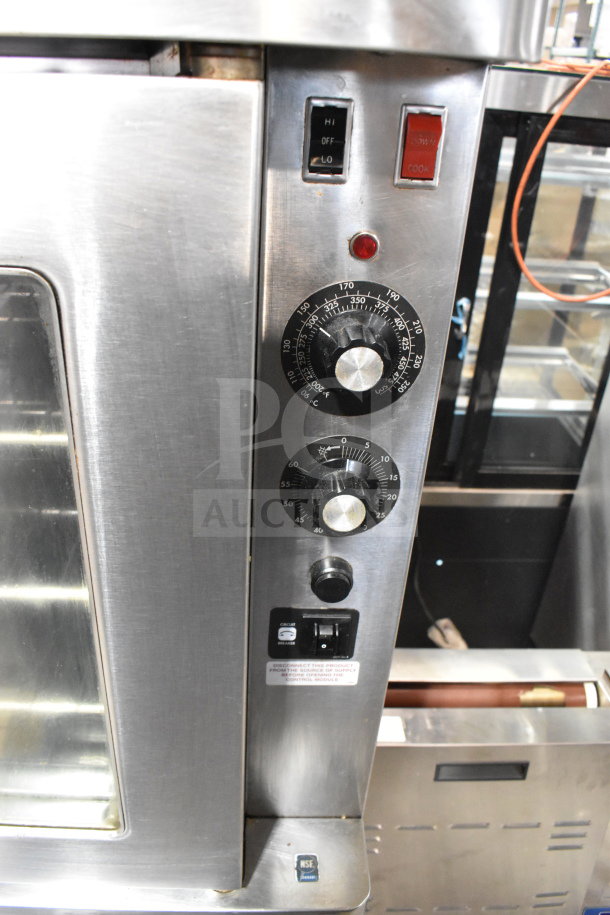 2021 Blodgett SHO-100-E convection oven, view-through doors, thermostatic controls, metal legs, 208V, 3-phase.
