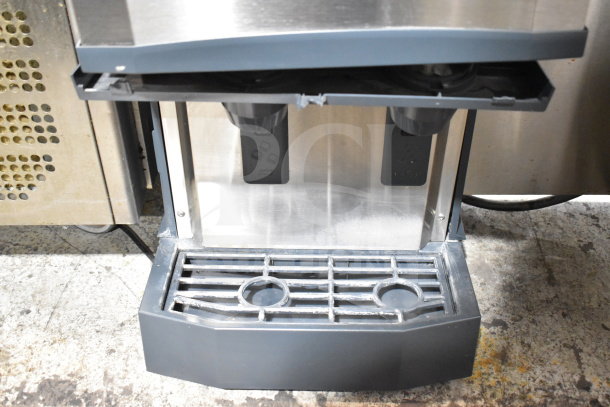 2022 Scotsman HID312A-1A ice machine and water dispenser, stainless steel finish, dual spouts, 12 lb. bin, 115V.