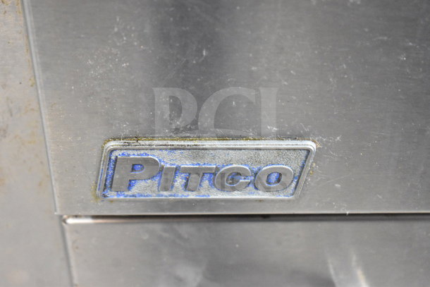 2018 Pitco Frialator 65C commercial fryer with 65 lb capacity, natural gas powered, 150,000 BTU. Pitco logo visible.