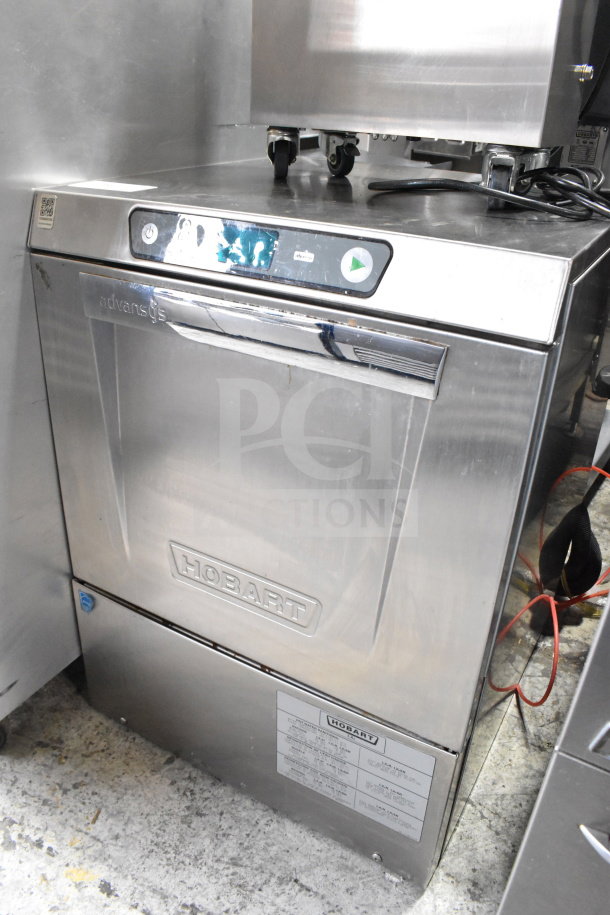 2017 Hobart LXER commercial undercounter dishwasher, stainless steel, with digital controls. 120/208-240V, 1 Phase.