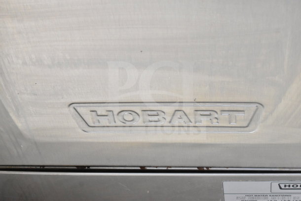 2017 Hobart LXER Commercial Undercounter Dishwasher, stainless steel finish, logo visible. 120/208-240V, 1 Phase.