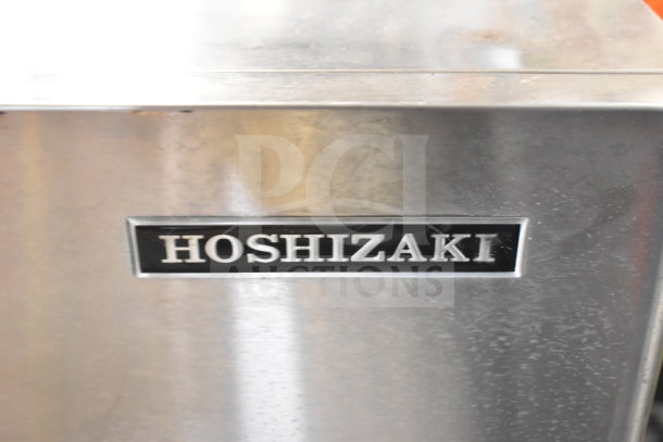 Hoshizaki F-801MAH Commercial Flaker Ice Machine Head, stainless steel, 115-120V, 1 Phase, Hoshizaki logo visible.