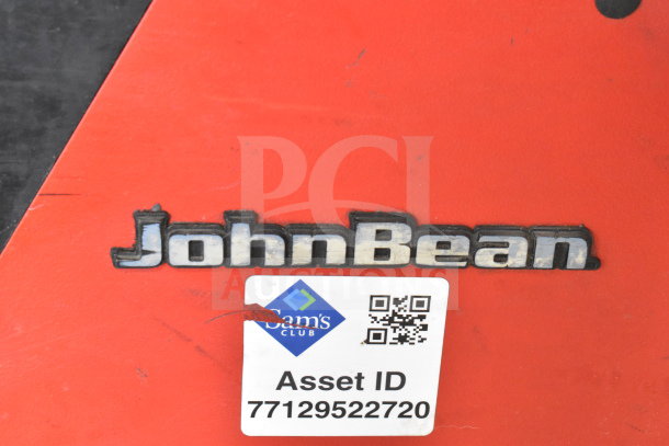 JohnBeam 1200P Commercial Floor Balancer, 230V, 1 Phase; Asset ID sticker visible.