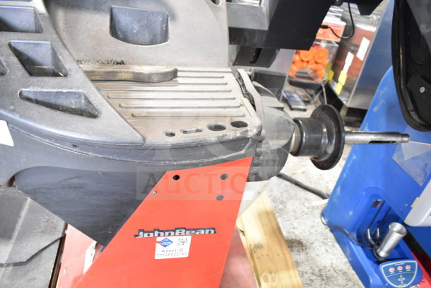 JohnBeam 1200P Commercial Floor Balancer, 230V 1 Phase, asset ID tag visible, used condition.