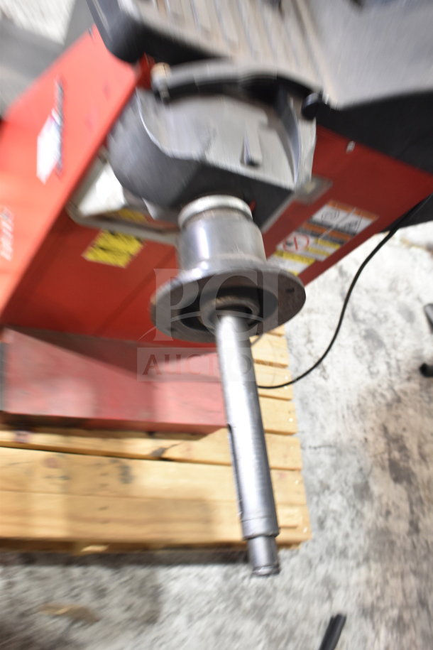 JohnBeam 1200P Commercial Floor Balancer, 230V, 1 Phase. Industrial use, sturdy design. Slight wear visible.