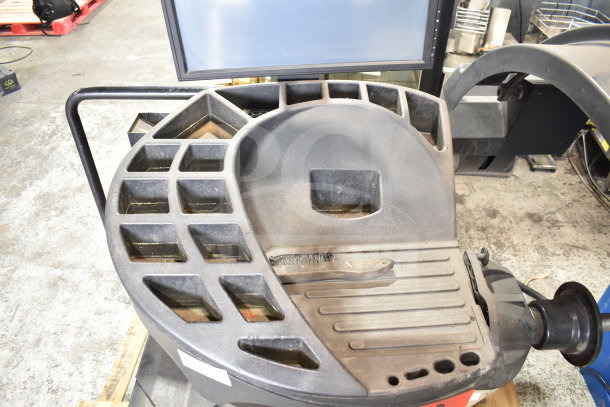 JohnBeam 1200P Commercial Floor Style Balancer, 230V, 1 Phase. Features worn surface, includes brush, sturdy build.