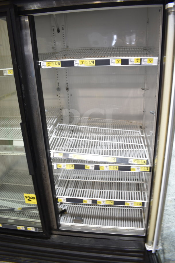 True GDM-49 commercial 2-door reach-in cooler merchandiser, 115 volts, 1 phase, tested and working.