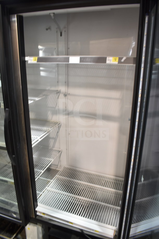 2019 True GDM-49-HC 2 Door Reach-In Cooler Merchandiser in excellent condition, 115V, 1 phase, tested and working.