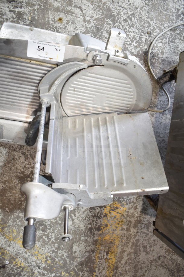 Hobart 2612 Commercial Countertop Meat Slicer, 120V, 1 Phase, shown with sliding carriage and blade guard in used condition.