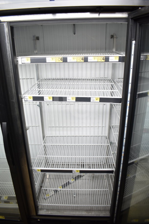 2016 True GDM-72F-HC commercial 3-door reach-in freezer, tested, white interior, wire shelving, excellent condition.