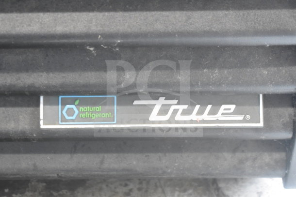 2021 True GDM-26-HC Cooler Merchandiser with natural refrigerant label, 115 volts, 1 phase.