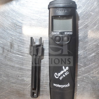 Hanna Instruments pH/EC/TDS Waterproof Meter in good condition, featuring a digital display and control buttons.