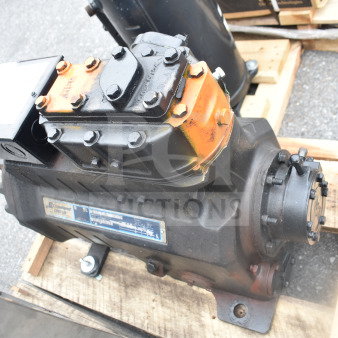 Copeland Discus 3DKHA120L-TFD-227 Compressor, used condition, visible label, resting on a wooden pallet.