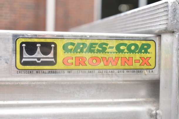 CresCor 2001841 Commercial Pan Transport Rack with logo and company details visible. Mounted on commercial casters.