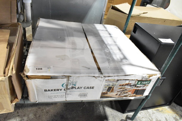 BRAND NEW SCRATCH AND DENT! 176BDC4 Choice Bakery Display Case, 4 Tray, with Front/Rear Doors, 24"x14"x24", in box.