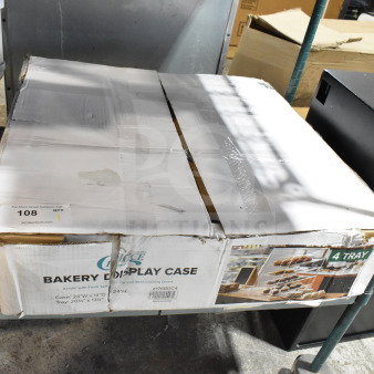 BRAND NEW SCRATCH AND DENT! 176BDC4 Choice Bakery Display Case, 4 Tray, with Front/Rear Doors, 24"x14"x24", in box.