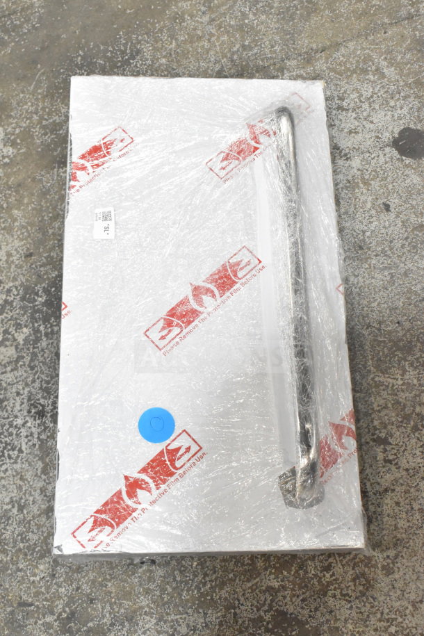 Cooking Performance Group CPG 35128059005 oven door, wrapped in protective film, includes handle, brand markings visible.
