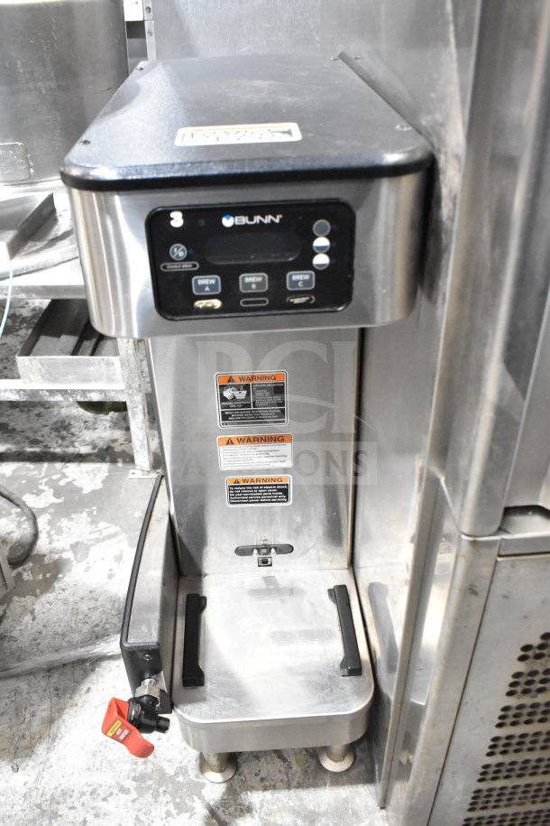 2019 Bunn ICB SH Automatic Coffee Brewer, stainless steel, 120/208V, 1 Phase, for Soft Heat Thermal Servers, control panel visible.