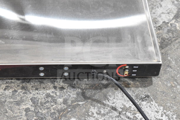 ServIt 423HSW2042 commercial heated shelf warmer, 120V, 1 phase. Features control knob with max/off/min settings.