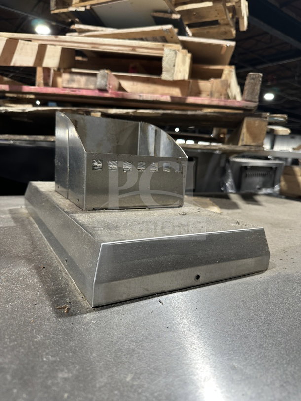 Alto-Shaam Combitherm 2020G stainless steel convection oven vent, shown dusty, features a robust metal construction.
