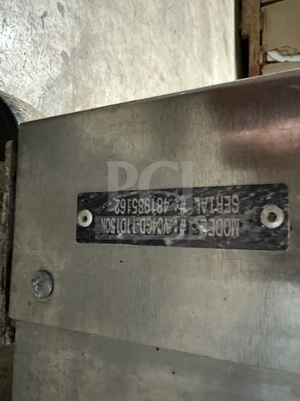 Vulcan stainless steel gas convection oven, model VC4GD-11D150K, serial 481985162, on casters, Energy Star certified.