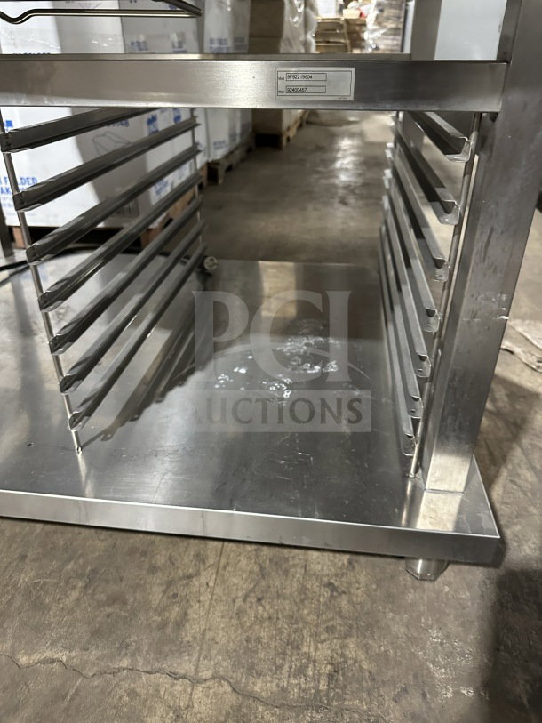 Electrolux A0S102GCP1 combi convection oven, natural gas, stainless steel, with open storage, on legs, good condition.
