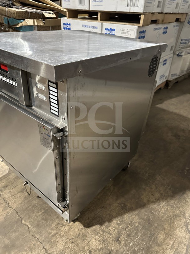Winston Industries CVap Silver Edition oven, model CAC507GR, stainless steel, electric, on casters, 208V, half-size.