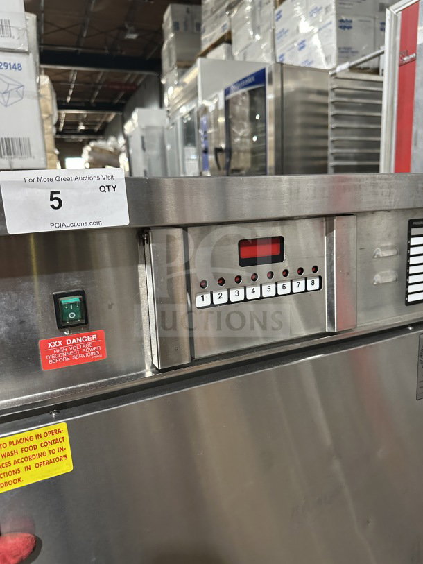 Winston Industries CAC507GR stainless steel undercounter Cook-N-Hold oven, electric, on casters, model: CAC507GR, SN: 20010808-051.