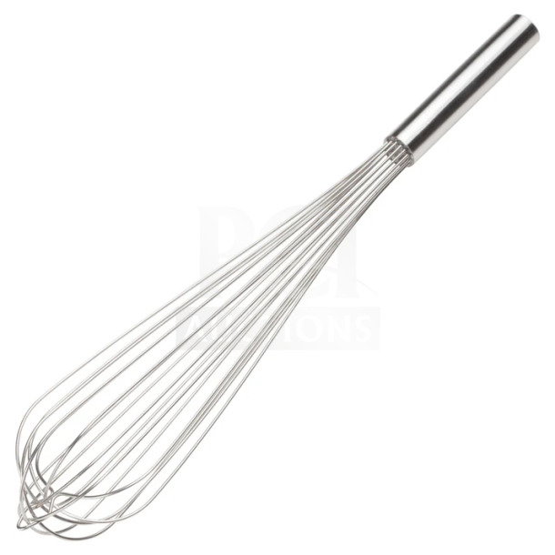 Winco 20" Commercial Stainless Steel French Whip, model FN-20, brand new, smooth handle, ideal for professional use.