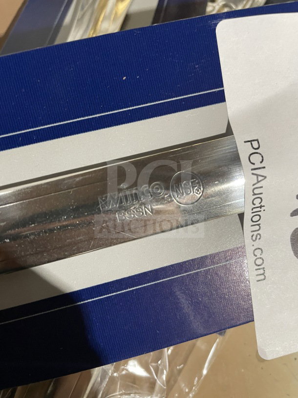 Brand new Winco Commercial Stainless Steel Perforated Buffet Spoon, Model BSSN, with original packaging.