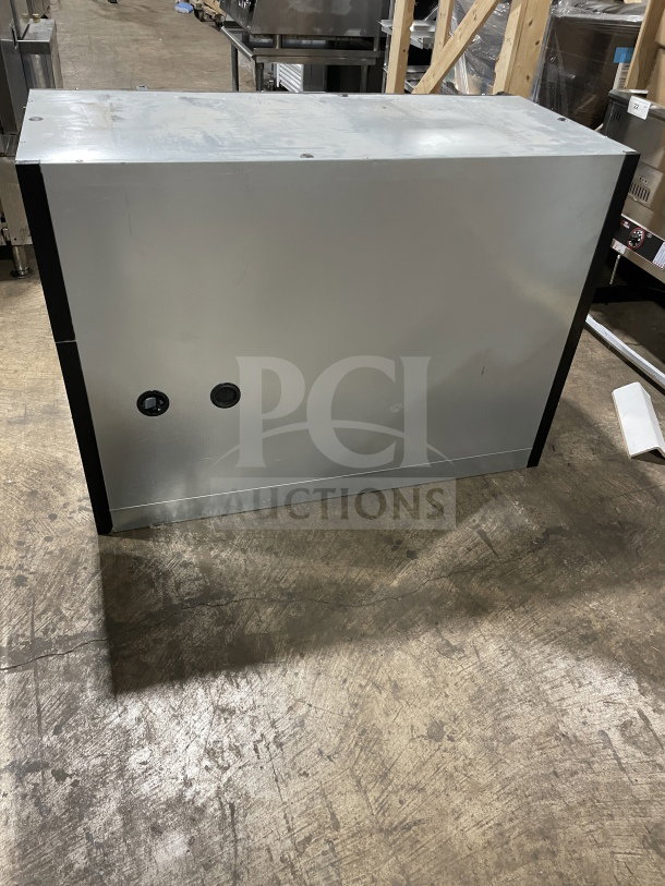 Beverage Air BB48Y1B 2-door bar back cooler, black, poly-coated racks, SN: 9903231, 115V, 1 Phase, commercial use.
