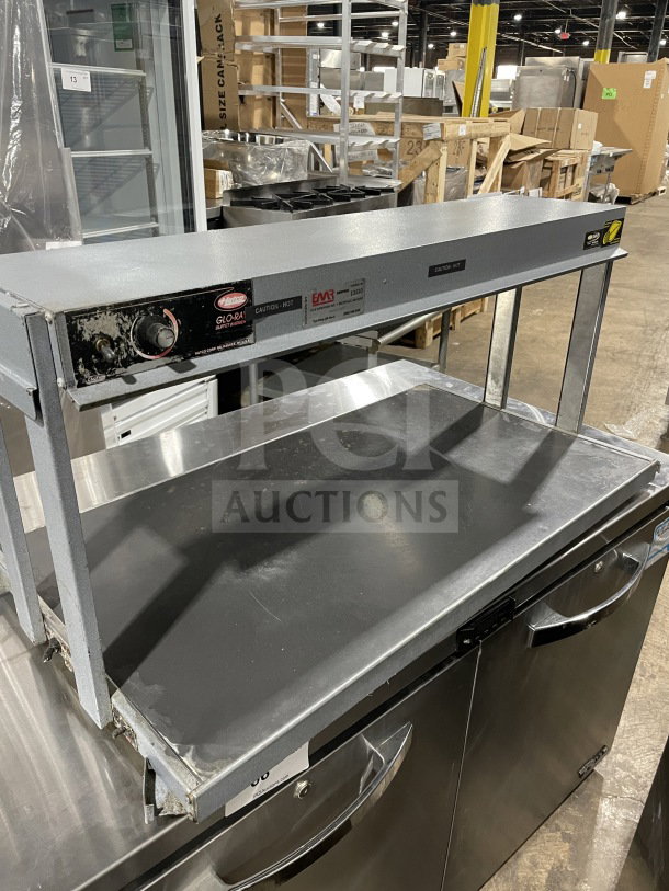 Hatco GRBW-36 buffet warmer, stainless steel, electric, 120V, 1 phase, serial 2120880551, used, control panel visible.