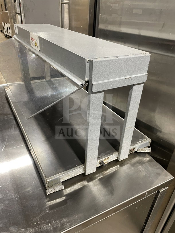 Hatco GRBW-36 stainless steel buffet warmer, electric, 120V, 1 phase, commercial use, shown in good condition.