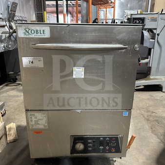 Noble WAREFORCEUL30 undercounter dishwasher, stainless steel, electric, 115V, 1 phase, used condition, visible control panel and labels.