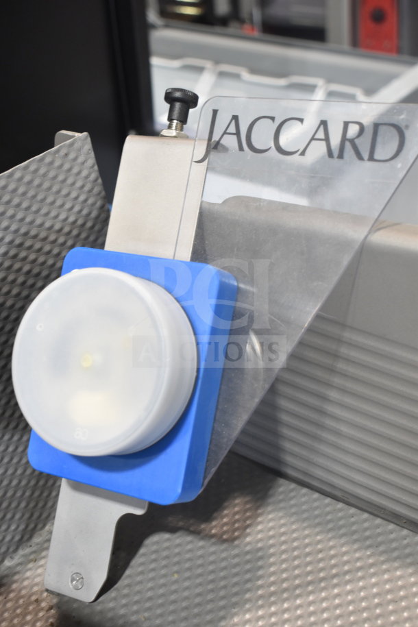 Jaccard VA4000ATGRT commercial meat slicer with digital control panel. Brand new, tested and working. 110V, 1 Phase.