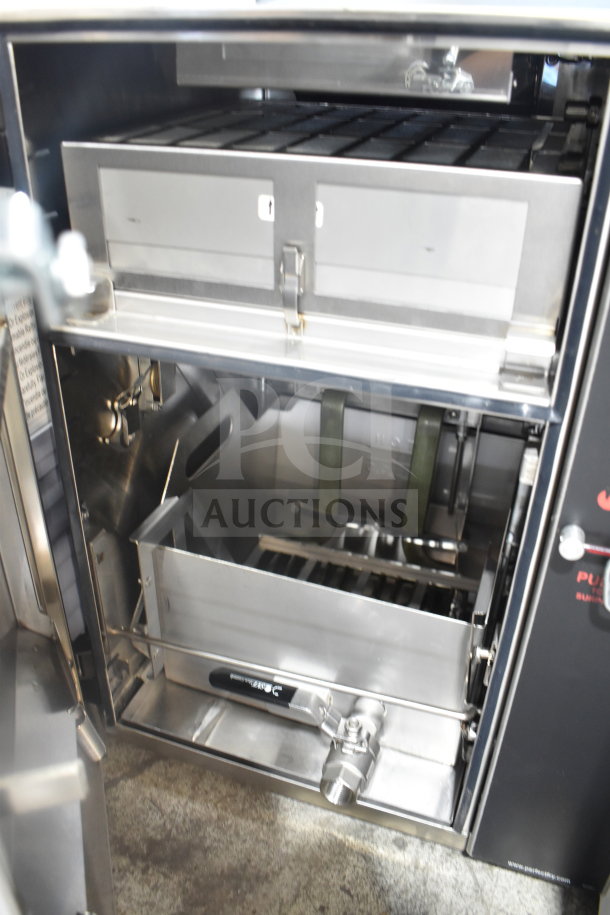 Brand new Perfect Fry PFC730 ventless deep fryer, semi-automatic, scratch and dent, 230/400 volts, 3-phase; open interior view.