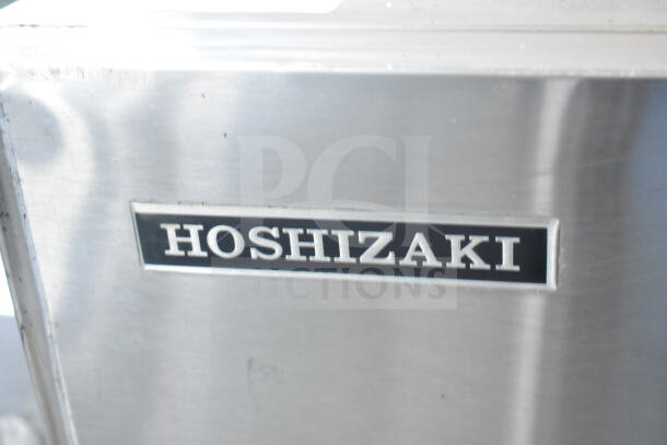 Hoshizaki KM-900MAH ice machine head, stainless steel exterior, 208-230V, 1 phase, visible Hoshizaki logo.
