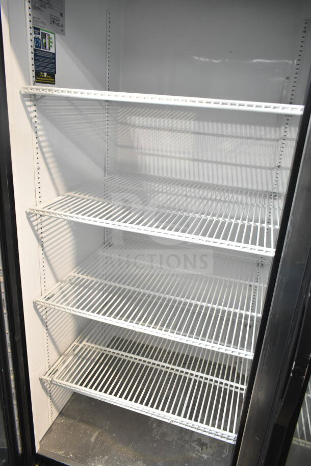 2019 True GDM-49-HC Commercial 2 Door Cooler, tested working, 115 volts, 1 phase. Features five wire shelves.