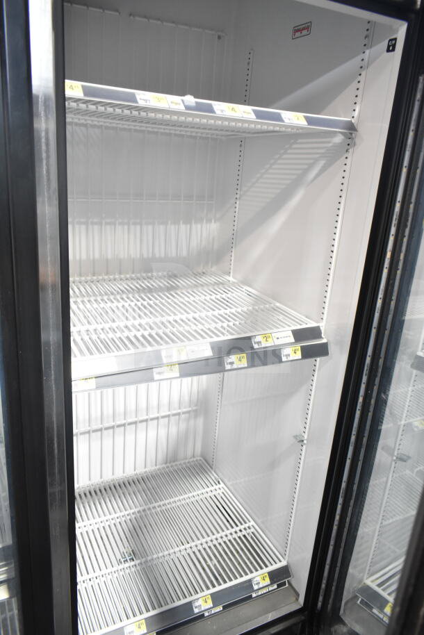 2018 True GDM-72F-HC commercial 3-door reach-in freezer merchandiser with shelving. Tested, working condition.