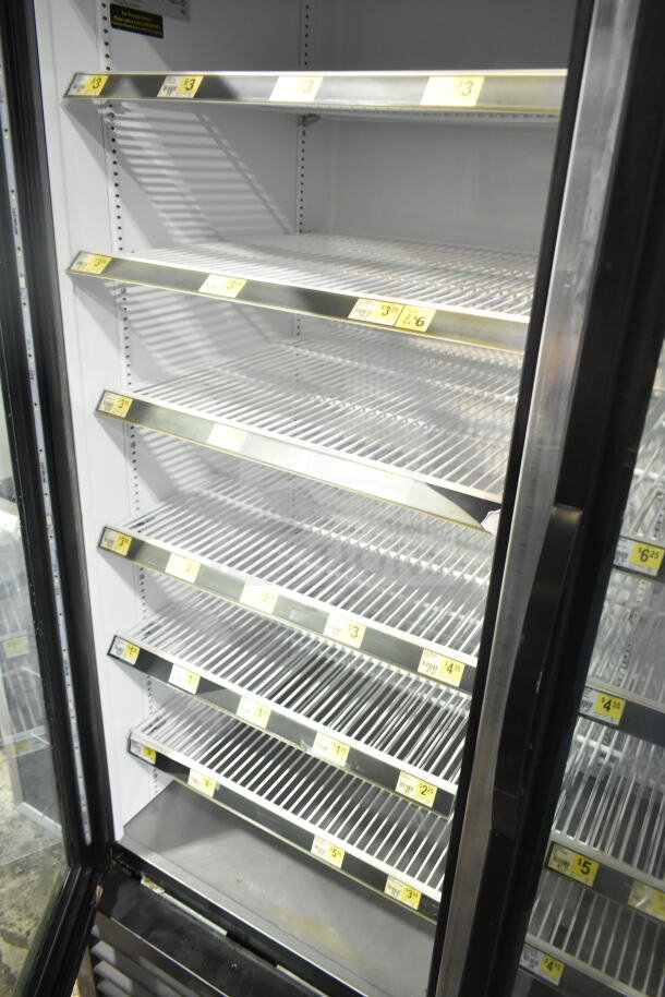 2018 True GDM-72-HC commercial 3-door cooler with empty wire shelves, tested and working, 115V, 1 phase.