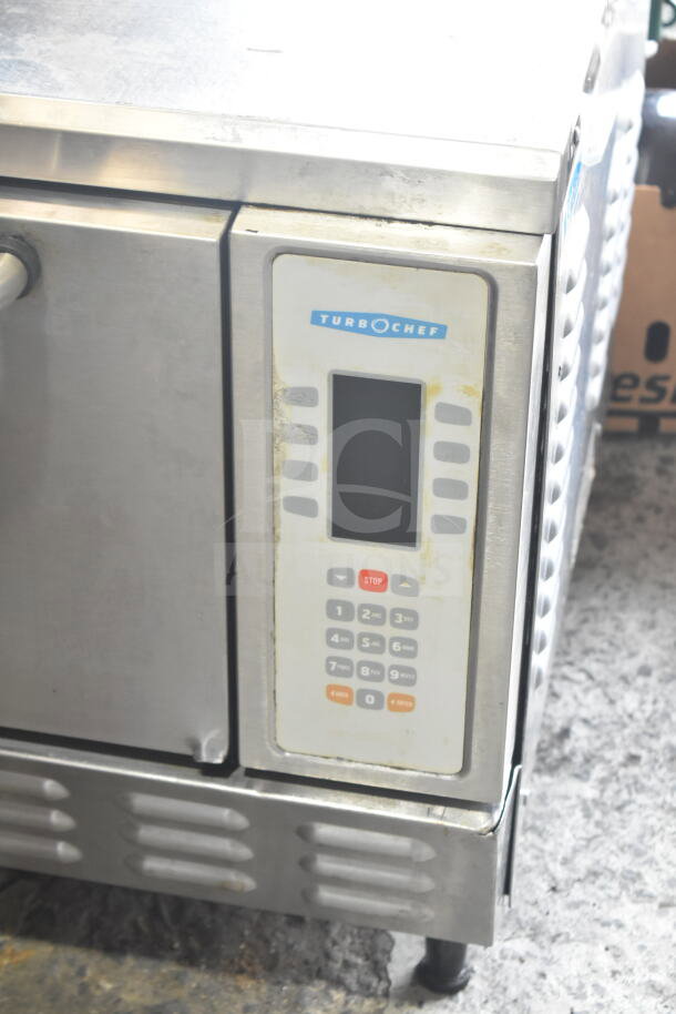 Turbochef NGC rapid cook oven, countertop model, 208/240V, 1 phase. Features control panel and stainless steel exterior.