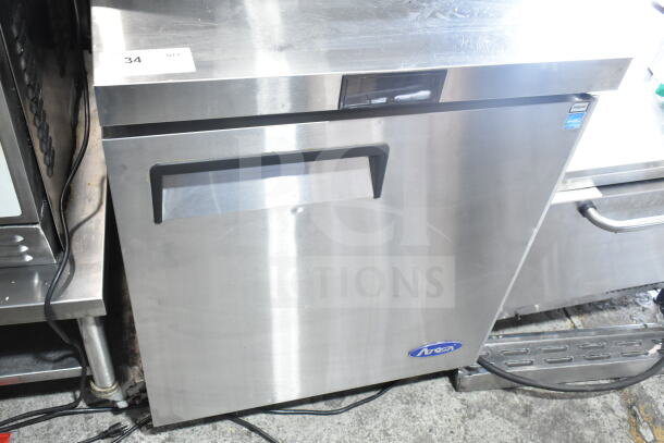 2020 Atosa MGF8401GR commercial single door undercounter cooler, stainless steel, 115V, 1 phase, excellent condition.